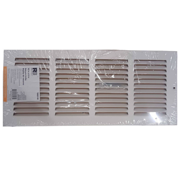 RELIABILT 16-in x 6-in Steel White Sidewall / Ceiling Grille + Free Shipping - Picture 2 of 4